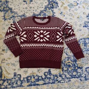 Maroon winter sweater